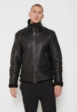 Austin - Leren Jas - Black