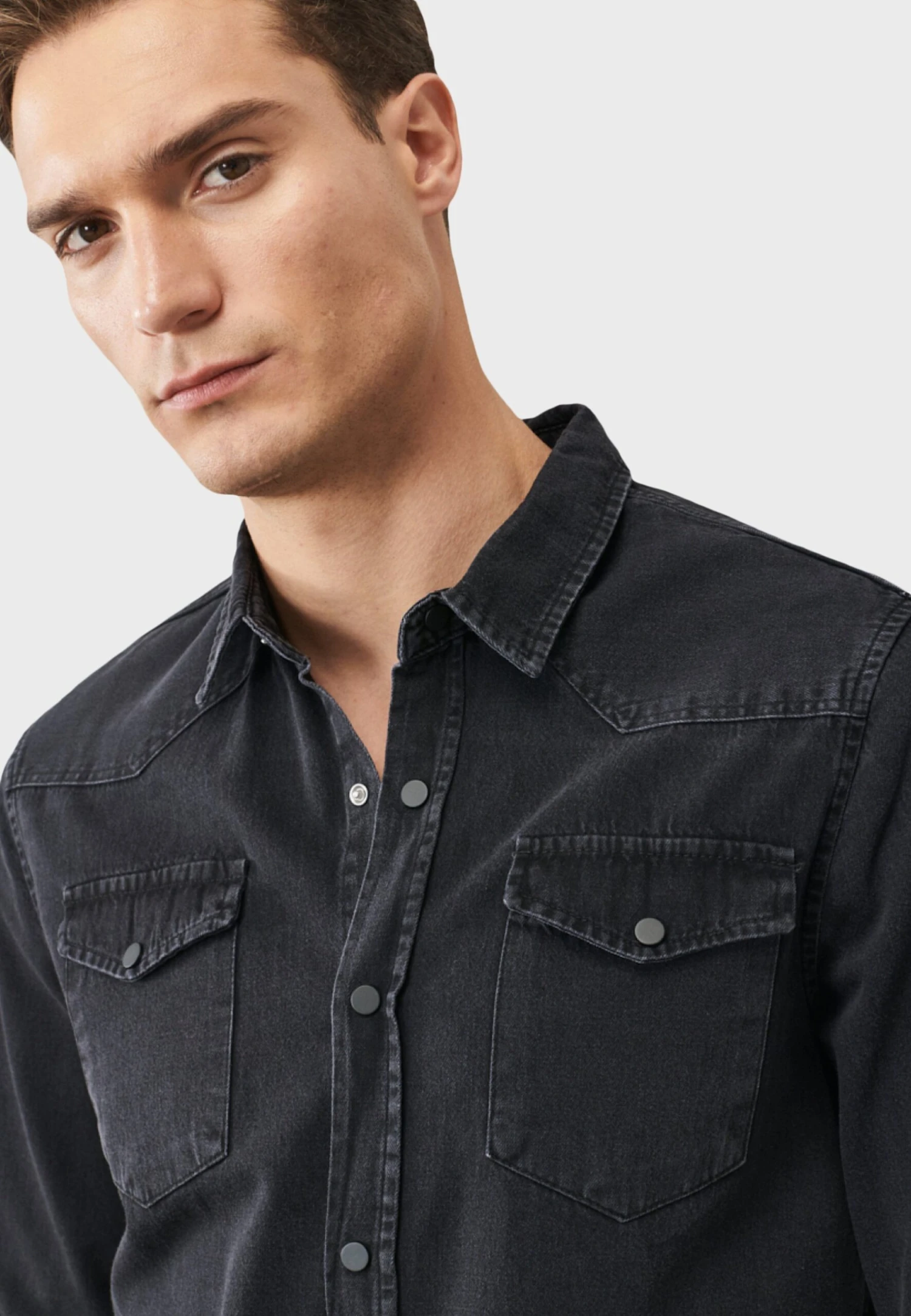 Standard Fit - Overhemd - Grey 5 Standard Fit - Overhemd - Grey - Afbeelding 3