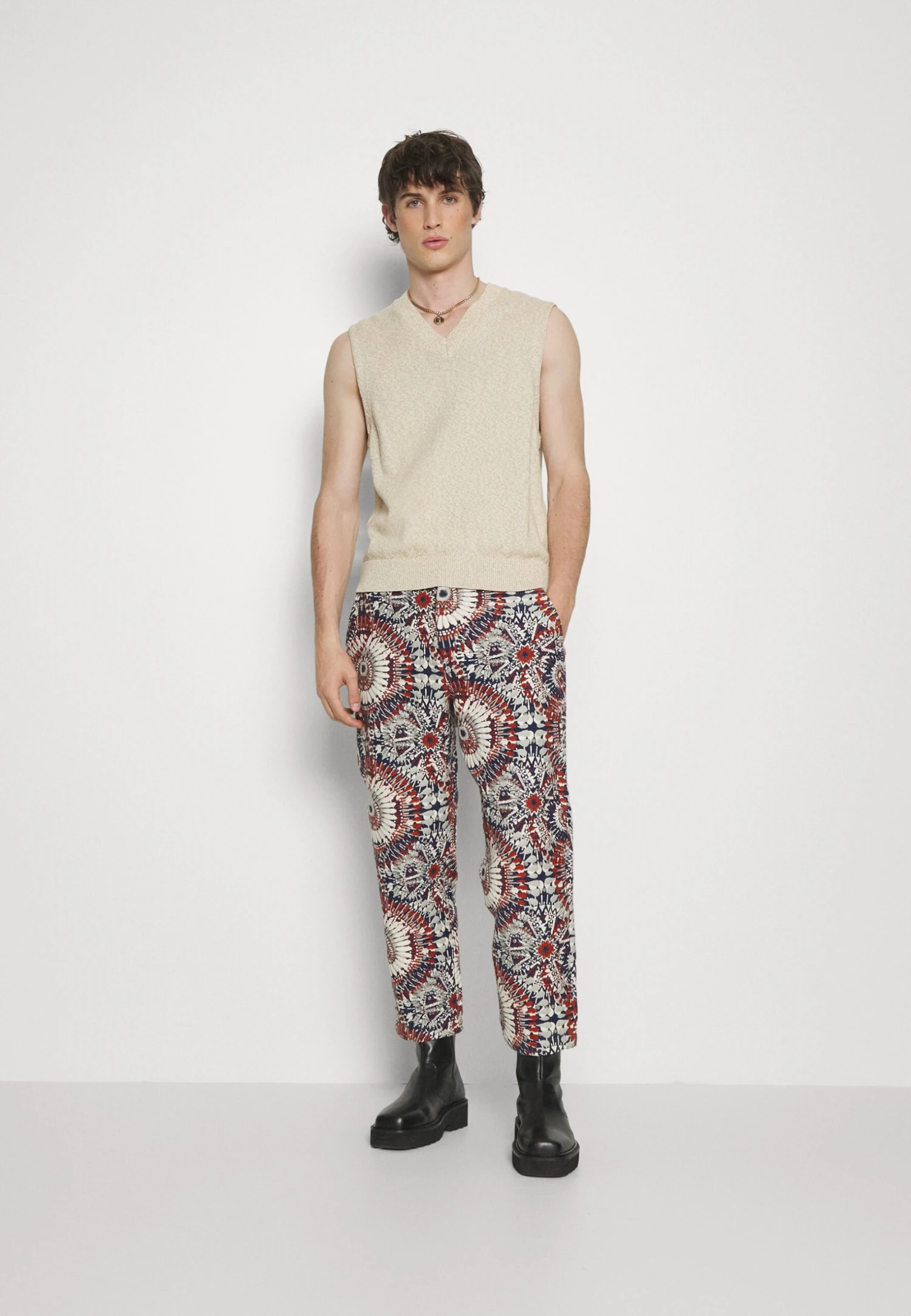 Kurt Trousers - Broek - Navy/Rust 4 Kurt Trousers - Broek - Navy/Rust - Afbeelding 2