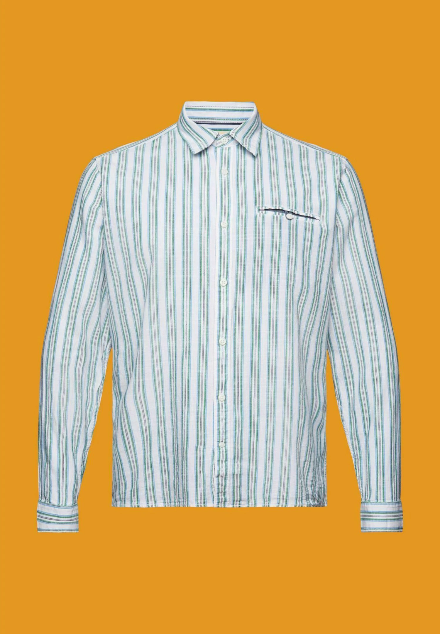 Edc By Esprit Gestreiftes Aus - Overhemd - White 12 Edc By Esprit Gestreiftes Aus - Overhemd - White - Afbeelding 10