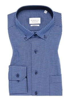 Eterna Modern Fit - Overhemd - Dunkelblau -Jack and Jones Verkoopwinkel a29b920d289c4ae3b71a26006102b734