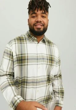 Jack & Jones Plus Size - Overhemd - Dusty Olive -Jack and Jones Verkoopwinkel a2ed518299bc4b54bdaf9c20c32cdaf1