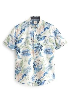 Next Short Sleeve Floral Standard - Overhemd - Ecru White -Jack and Jones Verkoopwinkel a323961b58e44d66981cd8a762889fc1