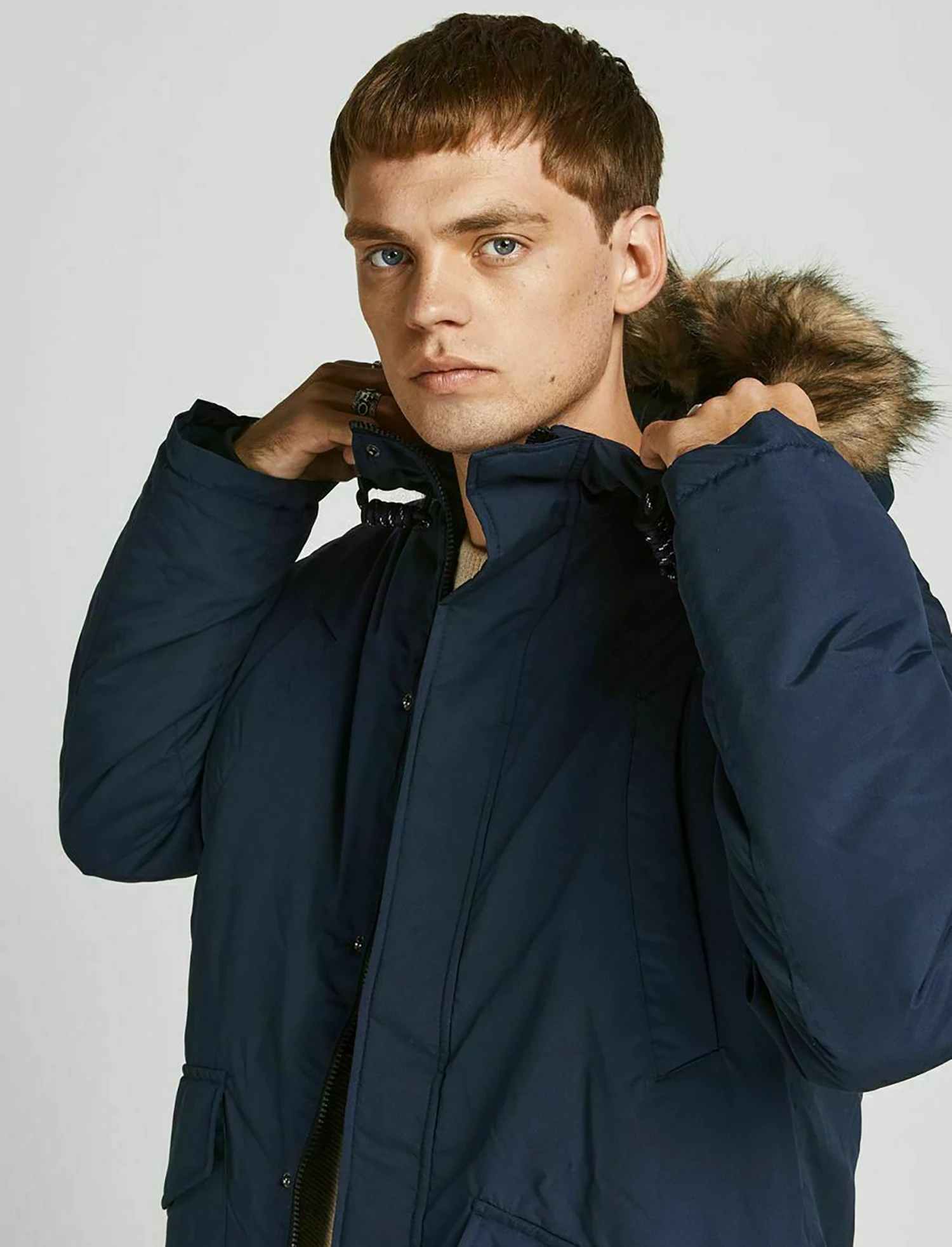 Jack & Jones Jwhgreat - Parka - Navy Blazer 7 Jack & Jones Jwhgreat - Parka - Navy Blazer - Afbeelding 5
