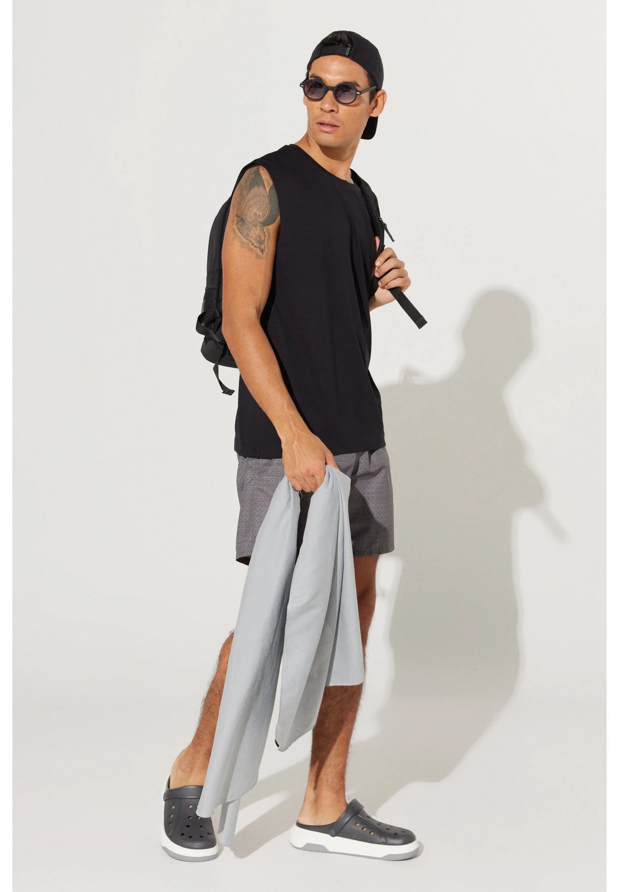 Standard Fit - Zwemshorts - Grey 8 Standard Fit - Zwemshorts - Grey - Afbeelding 6