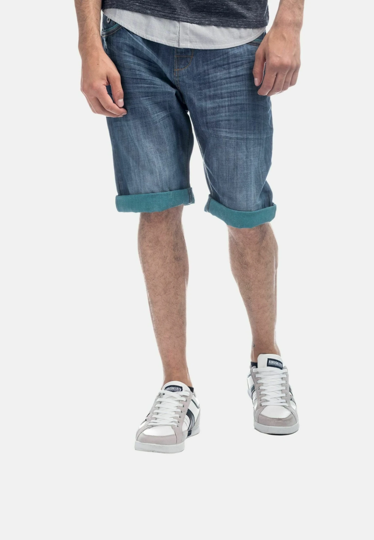 Koroshi Jeansshort - Denim Verde 4 Koroshi Jeansshort - Denim Verde - Afbeelding 2