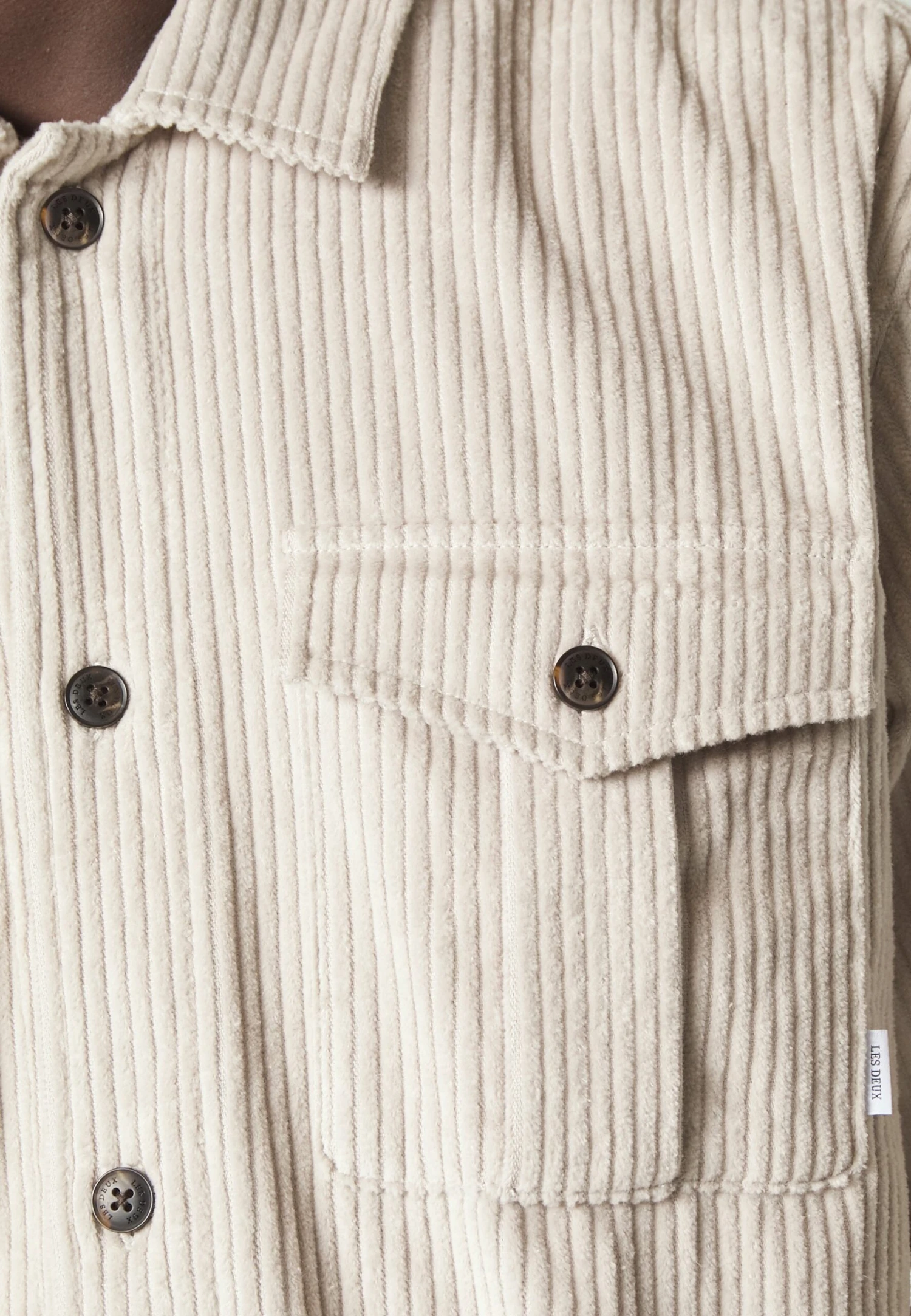 Les Deux Kelvin Heavy Hybrid - Overhemd - Dark Sand 8 Les Deux Kelvin Heavy Hybrid - Overhemd - Dark Sand - Afbeelding 6