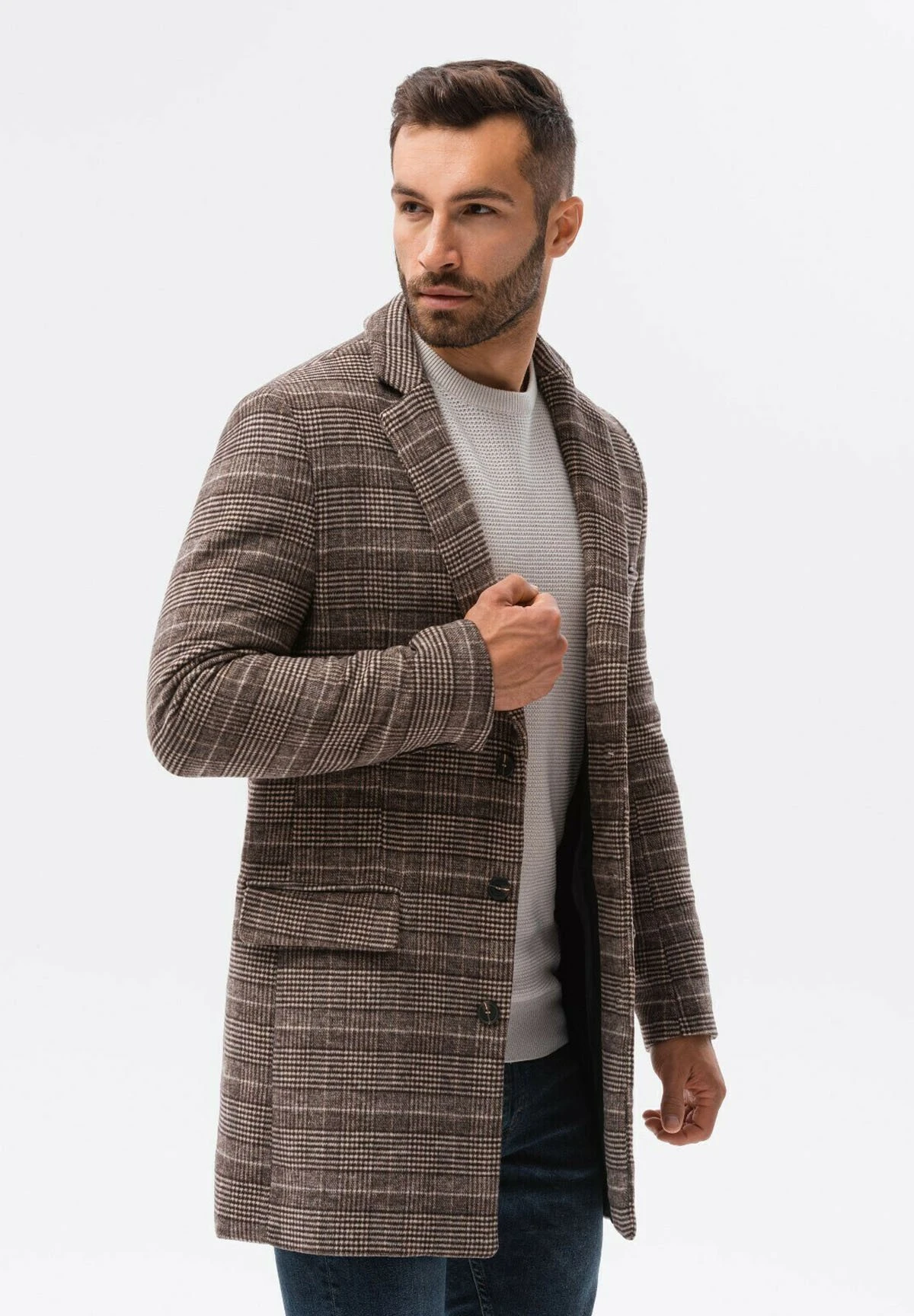 Halflange Jas - Brown 9 Halflange Jas - Brown - Afbeelding 7