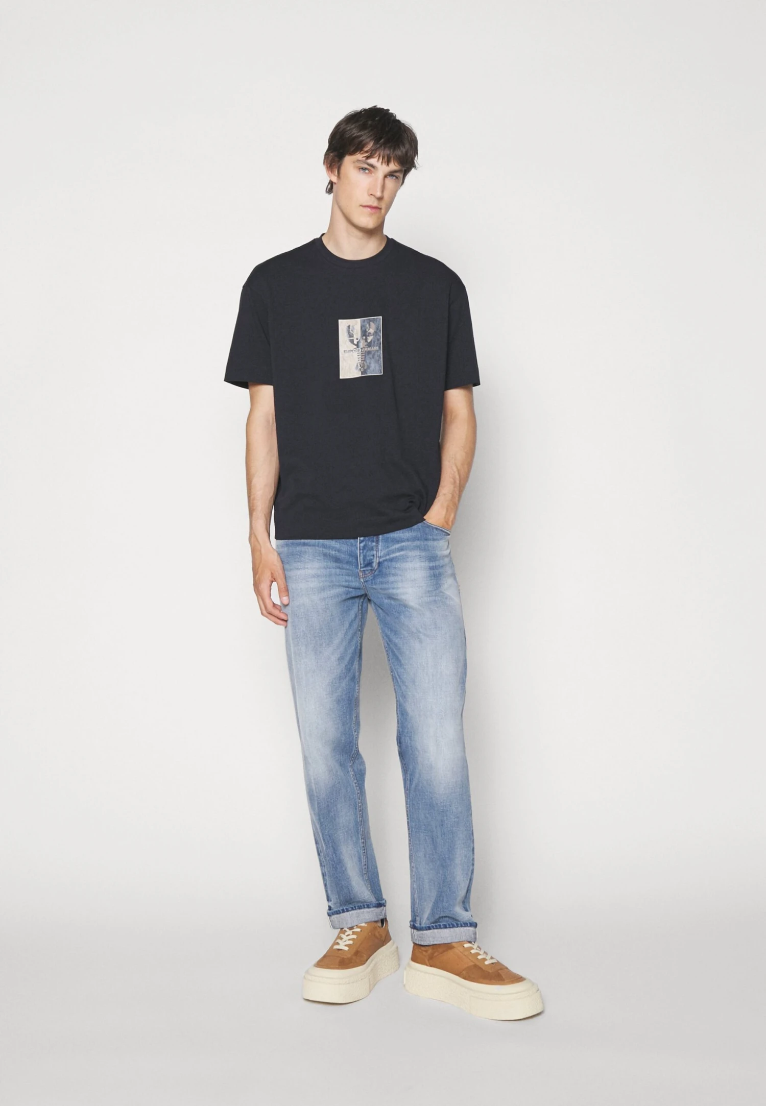 Emporio Armani Pockets Pant - Straight Leg Jeans - Denim Blu 7 Emporio Armani Pockets Pant - Straight Leg Jeans - Denim Blu - Afbeelding 5