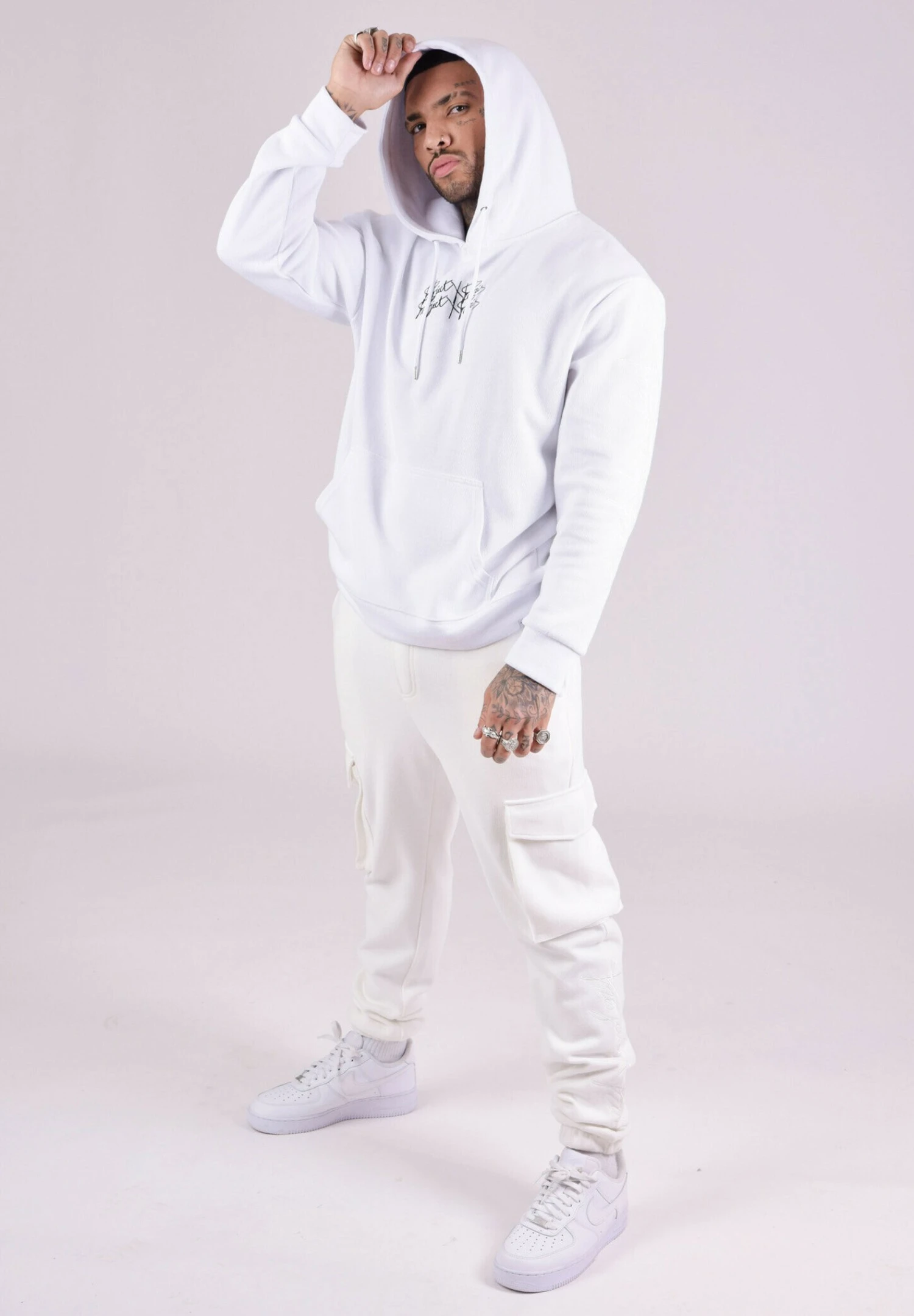 Basic - Cargobroek - Blanc 4 Basic - Cargobroek - Blanc - Afbeelding 2