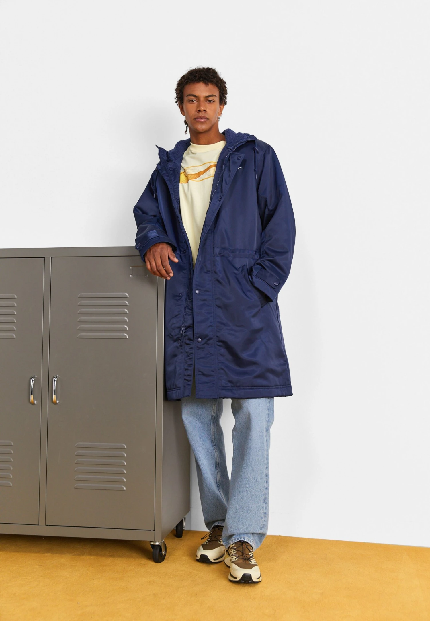 Nike Sportswear Club Stadium - Parka - Midnight Navy/White 4 Nike Sportswear Club Stadium - Parka - Midnight Navy/White - Afbeelding 2