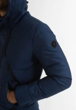 Puffer - Winterjas - Blau Meliert -Jack and Jones Verkoopwinkel a7eb9b4baf804e5fb84dd2a45e463345