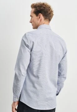 Dobby Weave- Overhemd - White Dark Blue -Jack and Jones Verkoopwinkel a7f0d5055fdc407483d9fd3714acac2f