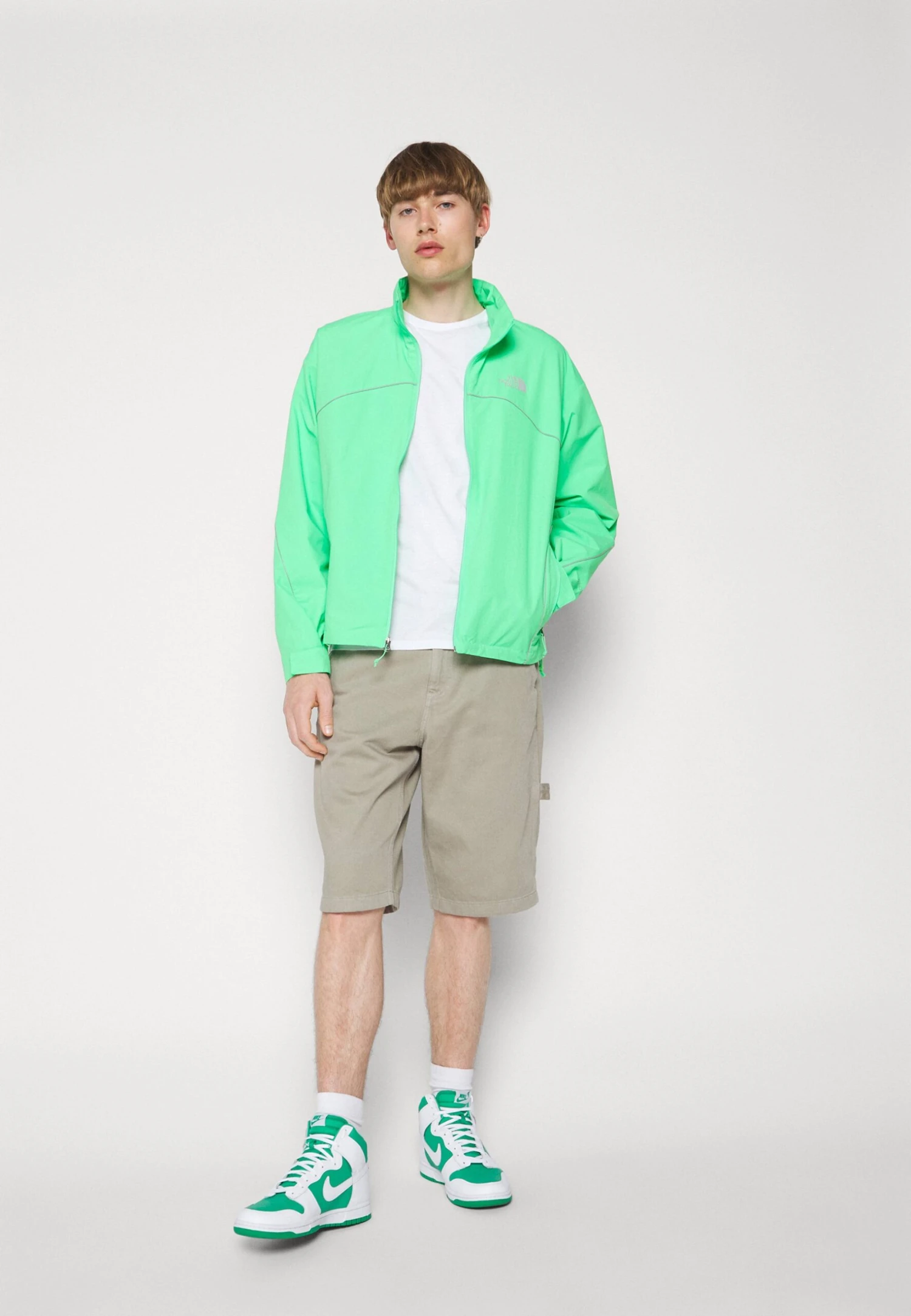The North Face Tek Piping Wind Jacket - Windjack - Chlorophyll Green 5 The North Face Tek Piping Wind Jacket - Windjack - Chlorophyll Green - Afbeelding 3