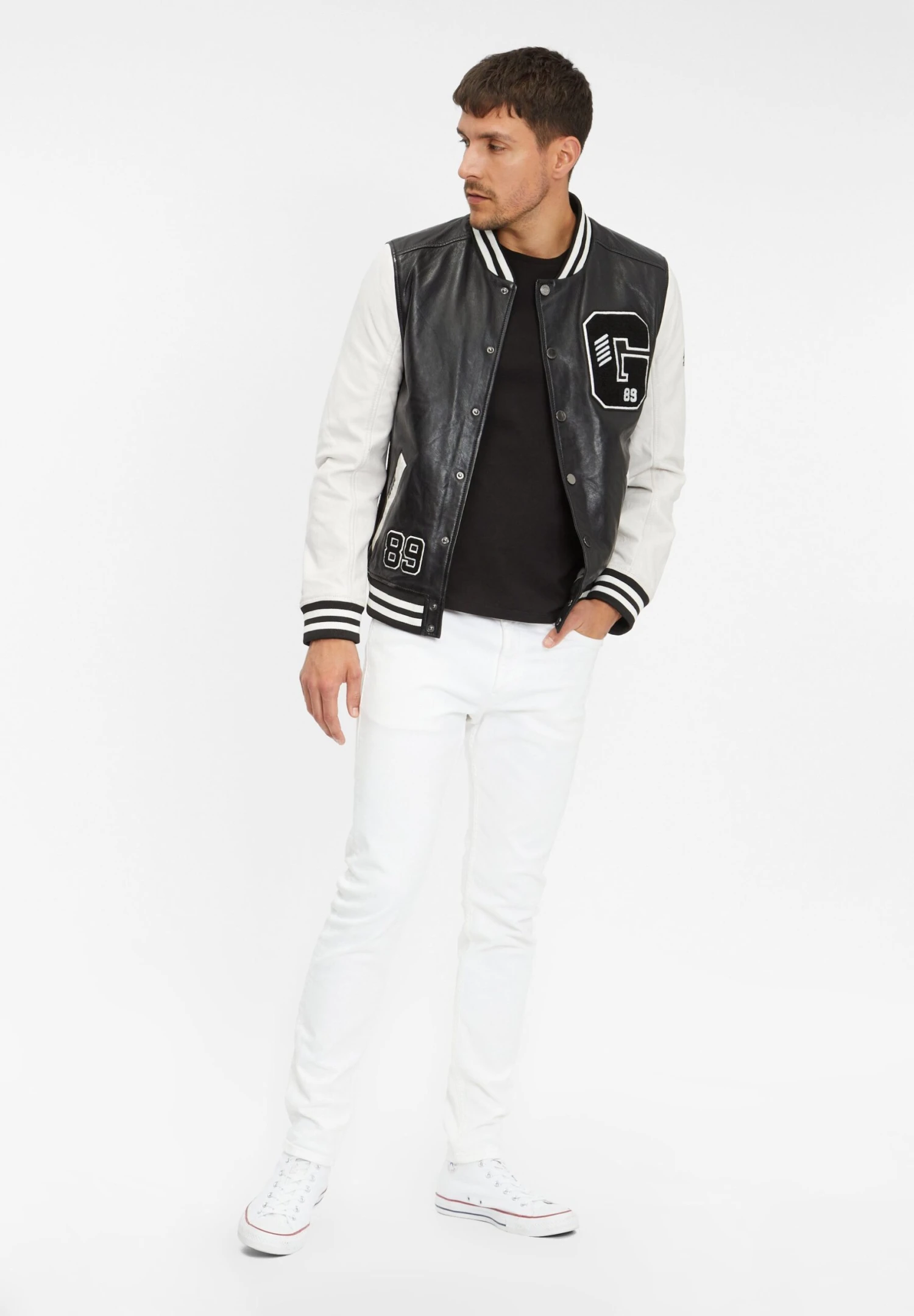 GIPSY Gmbluno Laorv - Bomberjacks - Black/White 4 GIPSY Gmbluno Laorv - Bomberjacks - Black/White - Afbeelding 2