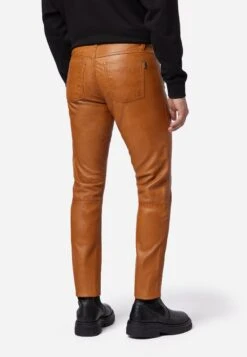 Slim Fit - Leren Broek - Cognac -Jack and Jones Verkoopwinkel a8ac99d481a24040be0a11ba9f71f7ed