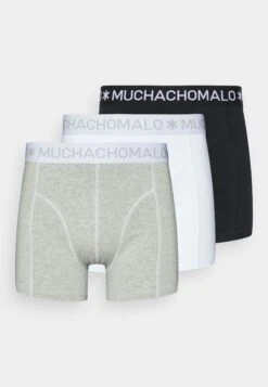 Muchachomalo Solid 3 Pack - Onderbroeken - Black/White/Grey