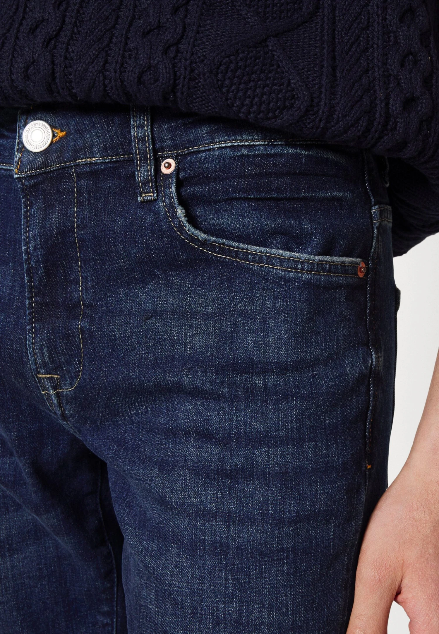 Only & Sons Onsloom - Slim Fit Jeans - Dark Blue Denim 8 Only & Sons Onsloom - Slim Fit Jeans - Dark Blue Denim - Afbeelding 6