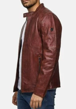 Leren Jas - Weinrot -Jack and Jones Verkoopwinkel ab835870dd7146d2a5d397b997c1172f