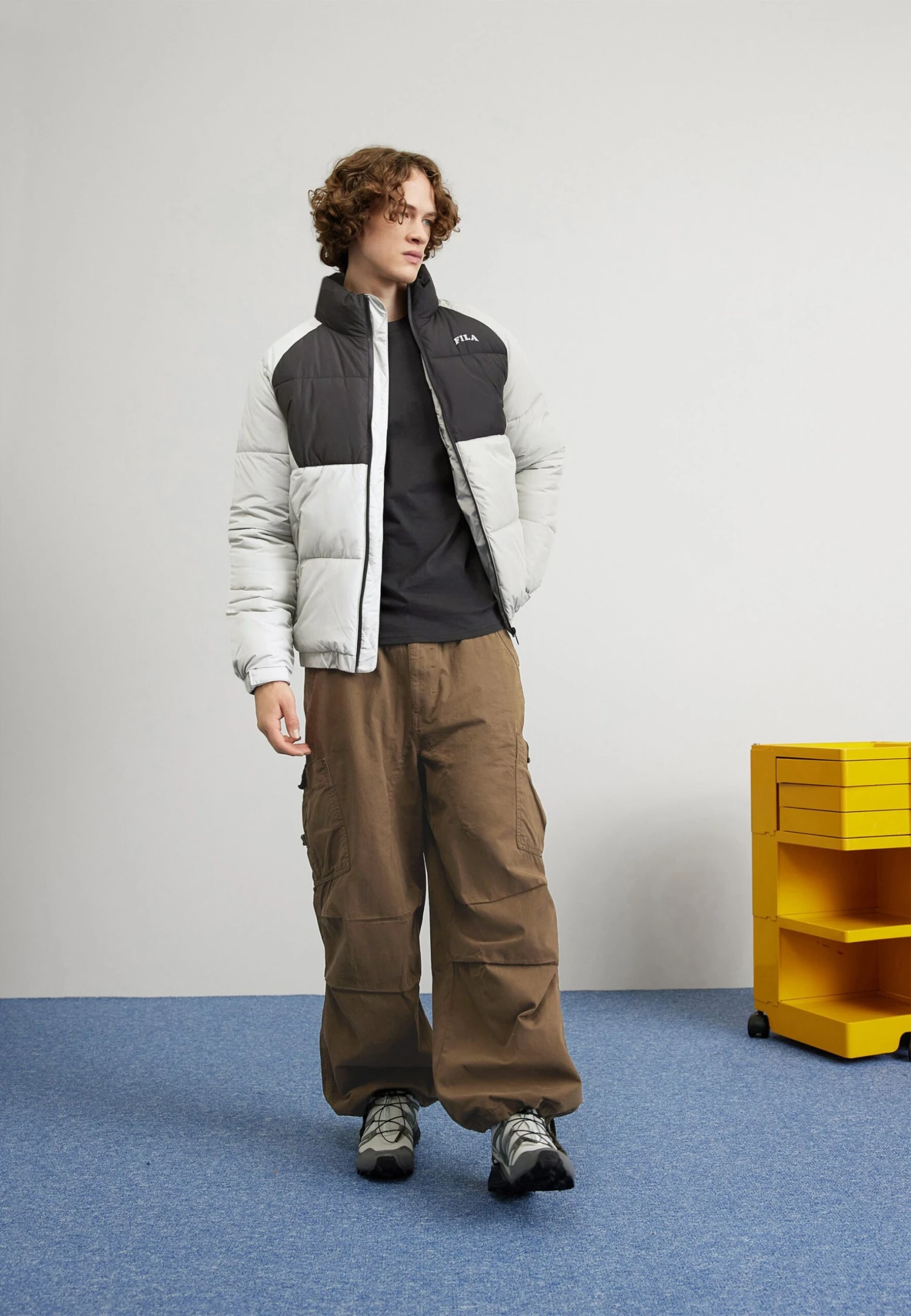 Fila Tarsus - Winterjas - Ultimate Gray - Black 4 Fila Tarsus - Winterjas - Ultimate Gray - Black - Afbeelding 2