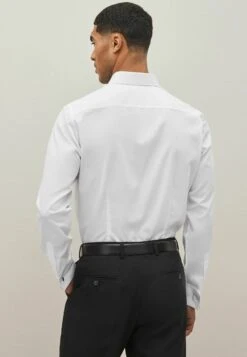 Next Textured Double Cuff - Overhemd - White -Jack and Jones Verkoopwinkel abdcab4065b44fe097ccb1f56299483b