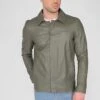 Maze Leren Jas - Olive -Jack and Jones Verkoopwinkel ac889f592ba745e0ba855161428881b1