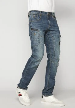 Koroshi Workwear - Straight Leg Jeans - Azul Med Medium Blue -Jack and Jones Verkoopwinkel ada90c12aa0a462d95d3f9148555dd8b
