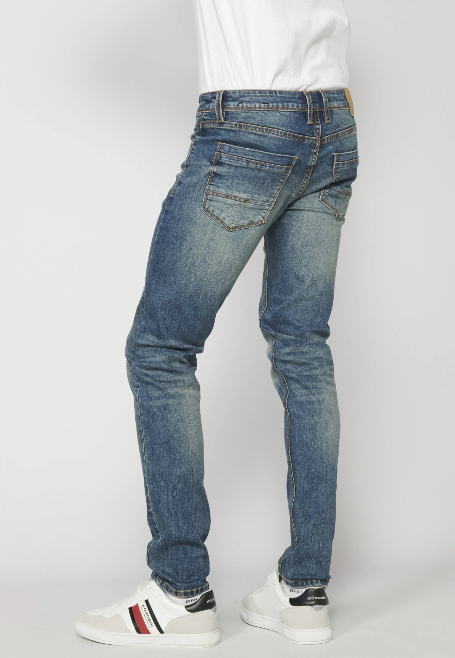 Koroshi Slim Fit Jeans - Azul Med Medium Blue 7 Koroshi Slim Fit Jeans - Azul Med Medium Blue - Afbeelding 5