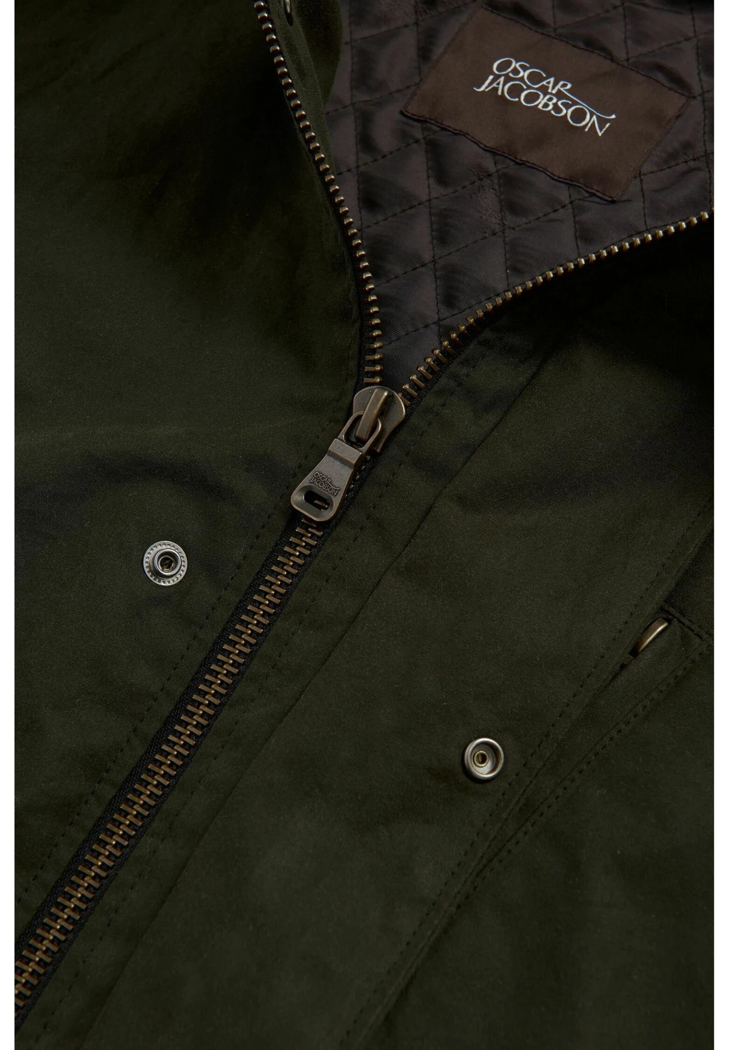 Oscar Jacobson Cornell - Halflange Jas - Green Cervo 8 Oscar Jacobson Cornell - Halflange Jas - Green Cervo - Afbeelding 6