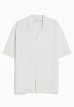 BERSHKA Rustic Short Sleeve - Overhemd - Off White -Jack and Jones Verkoopwinkel afc048e97970453ebc89d4e5209f46e2