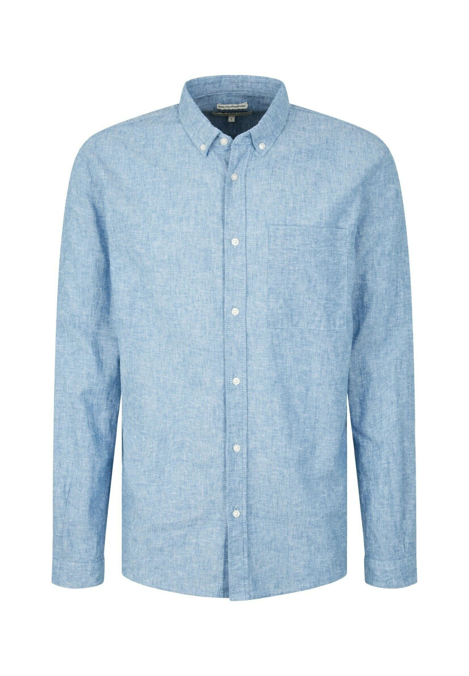 TOM TAILOR Denim Mit Brusttasche - Overhemd - Helsinki Night Blue Chambray 7 TOM TAILOR Denim Mit Brusttasche - Overhemd - Helsinki Night Blue Chambray - Afbeelding 5