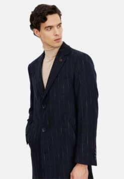 Standard Fit Figured - Halflange Jas - Navy Blue -Jack and Jones Verkoopwinkel afcdfc8a0d124de5bb899a4d65f3236d