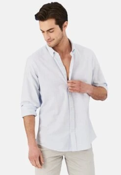 Comfort Fit - Overhemd - Light Blue -Jack and Jones Verkoopwinkel b0254322456e47658c09059d16818021