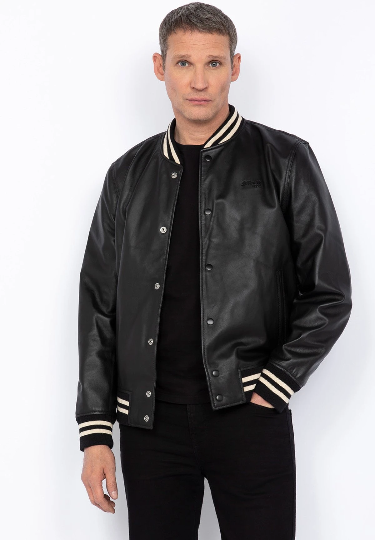 Schott Teddy - Leren Jas - Noir 6 Schott Teddy - Leren Jas - Noir - Afbeelding 4