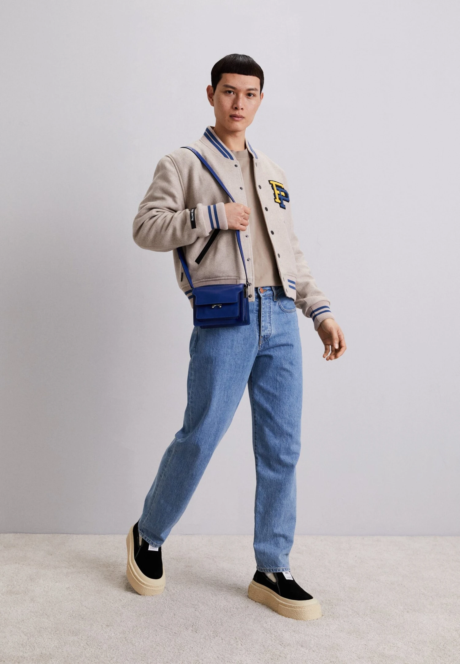 Filling Pieces Varsity Jacket - Bomberjacks - Sand 4 Filling Pieces Varsity Jacket - Bomberjacks - Sand - Afbeelding 2