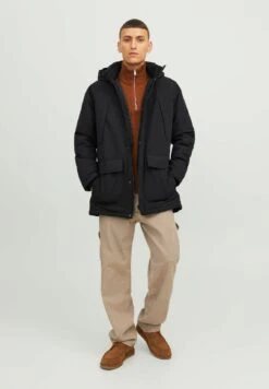 Jack & Jones Gefütterte - Winterjas - Black -Jack and Jones Verkoopwinkel b1de6136fc1644a7b1071481a1cc51a9