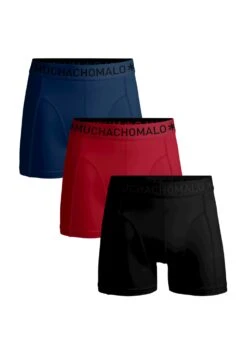 Muchachomalo 3 Pack Solid - Onderbroeken - Black Red Blue