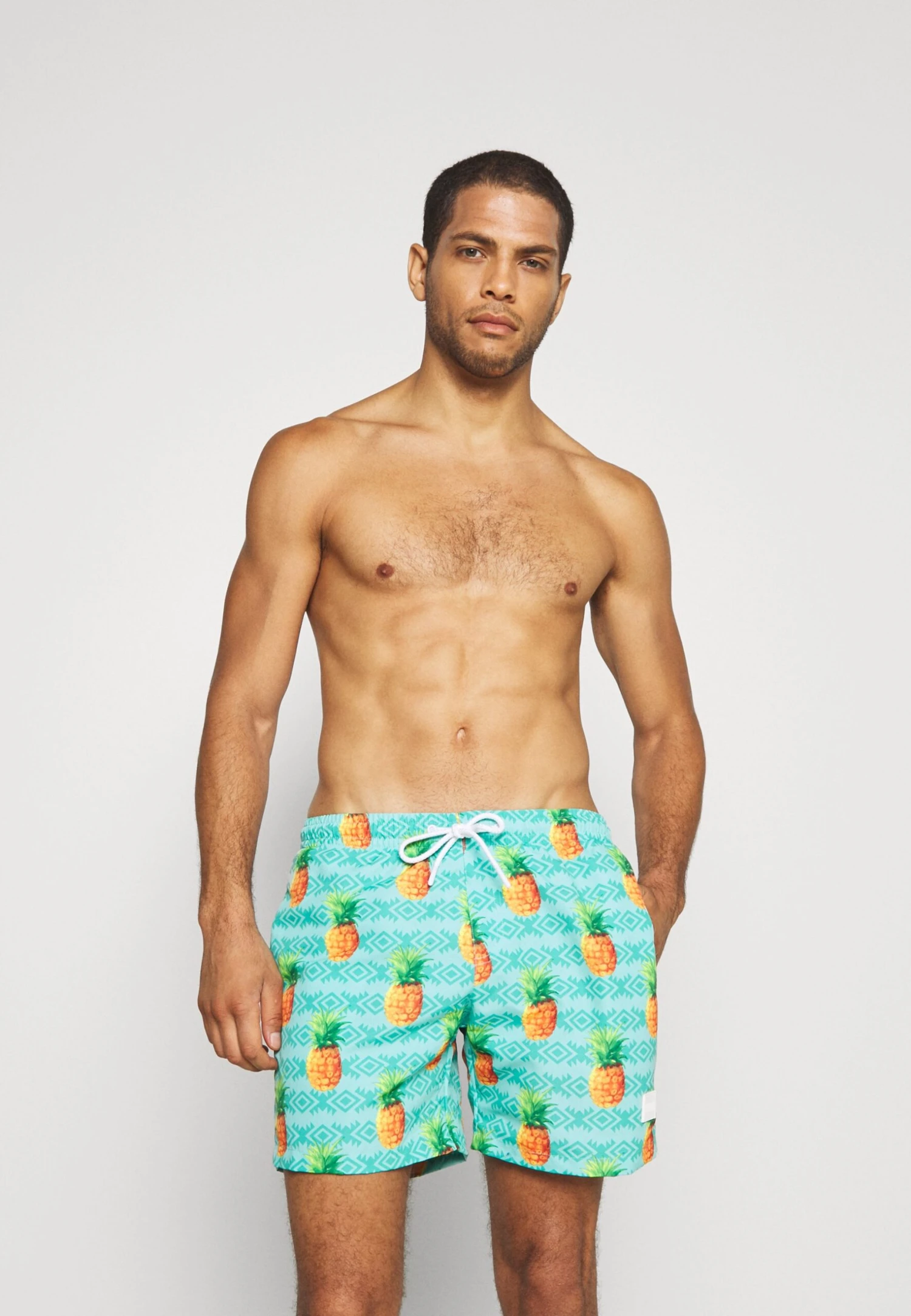 URBAN CLASSICS Pattern - Zwemshorts - Pineapple 3 URBAN CLASSICS Pattern - Zwemshorts - Pineapple