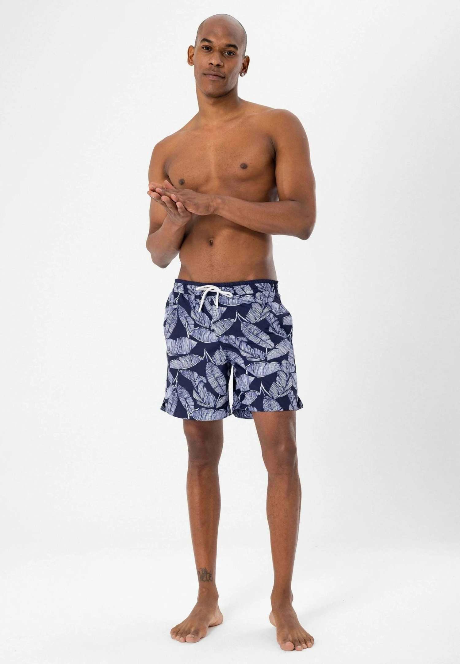 Zwemshorts - Navy/White 4 Zwemshorts - Navy/White - Afbeelding 2