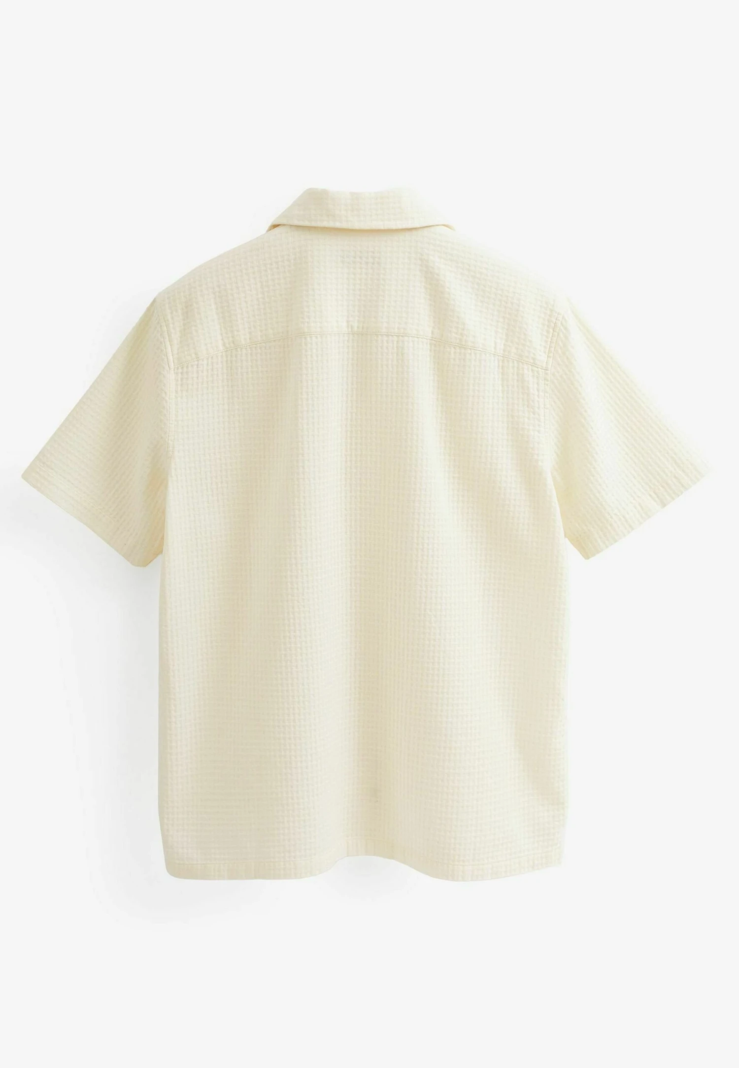 Next Textured Short SleeveWith Revere Collar Standard - Overhemd - White 4 Next Textured Short SleeveWith Revere Collar Standard - Overhemd - White - Afbeelding 2