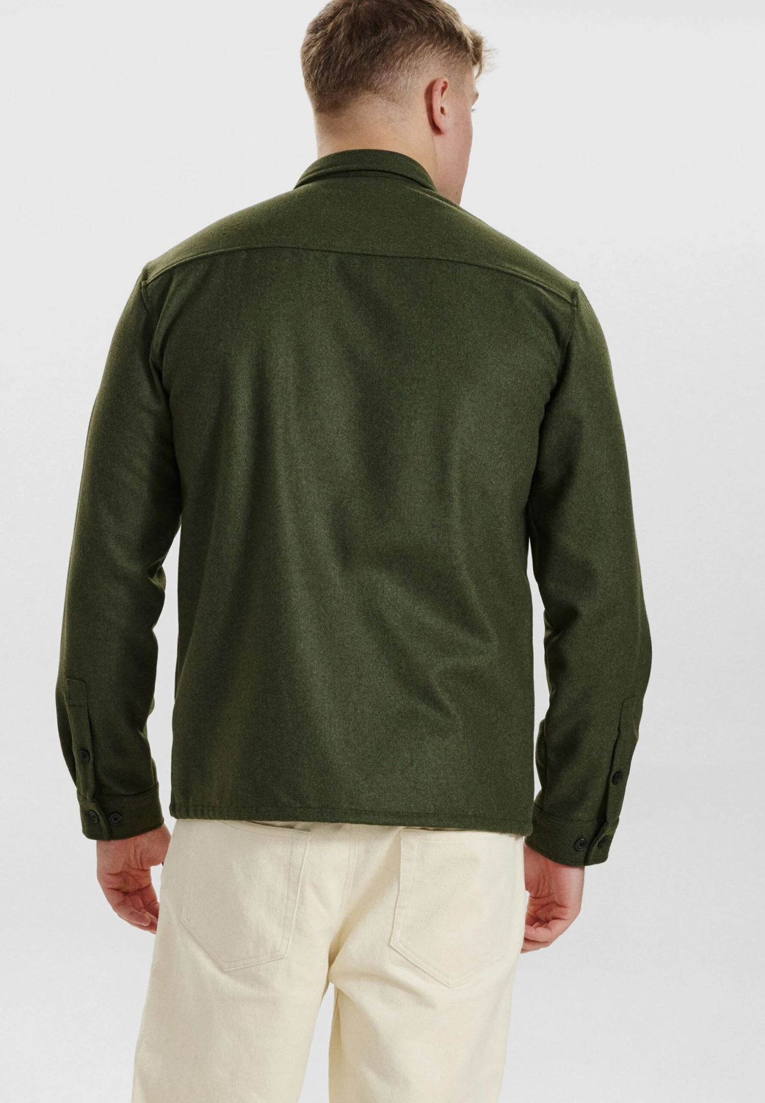 Emil - Overhemd - Army Green 5 Emil - Overhemd - Army Green - Afbeelding 3