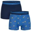 2 Pack Papaja Print - Onderbroeken - Blue