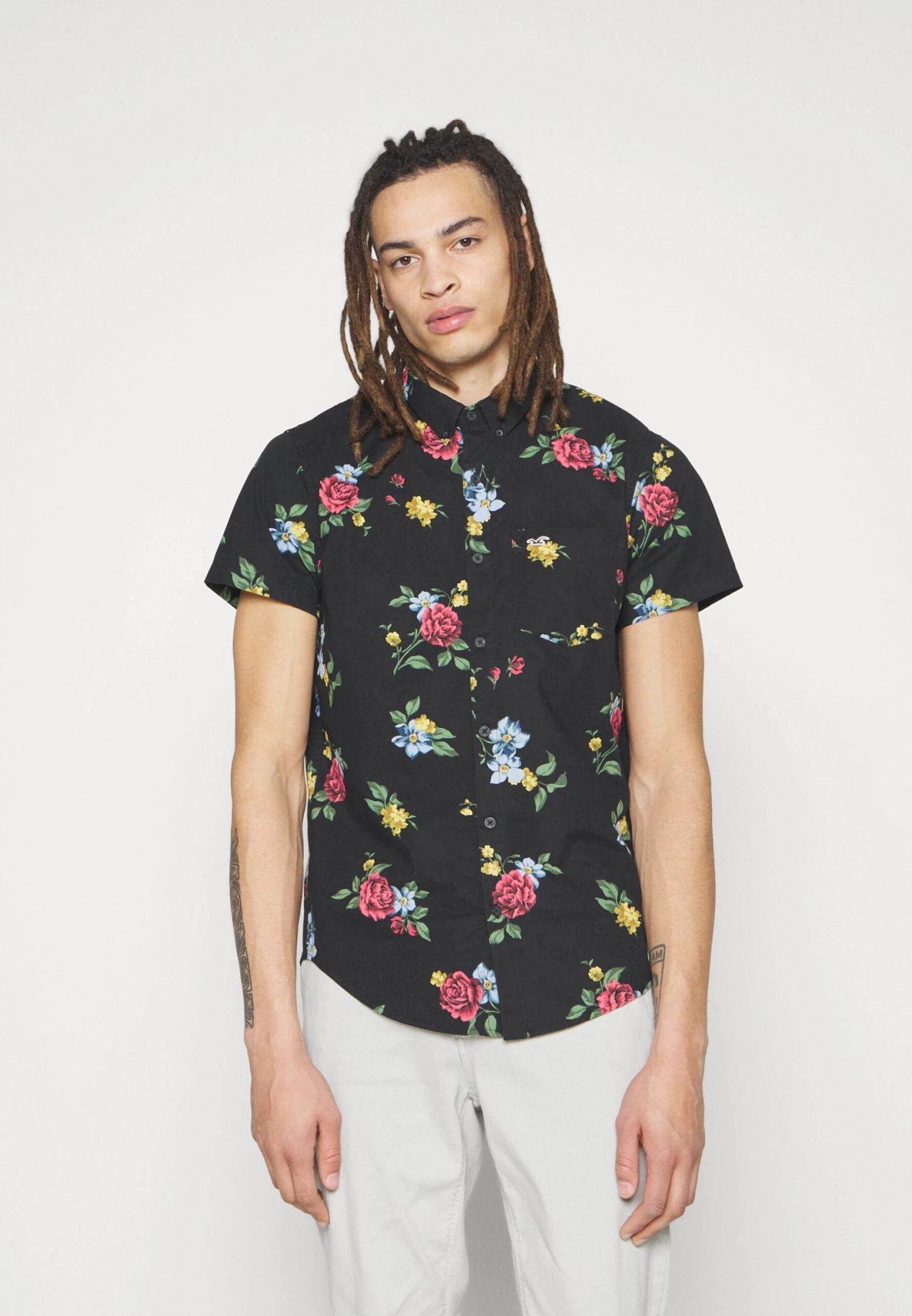 Hollister Co. Overhemd - Black Floral 3 Hollister Co. Overhemd - Black Floral