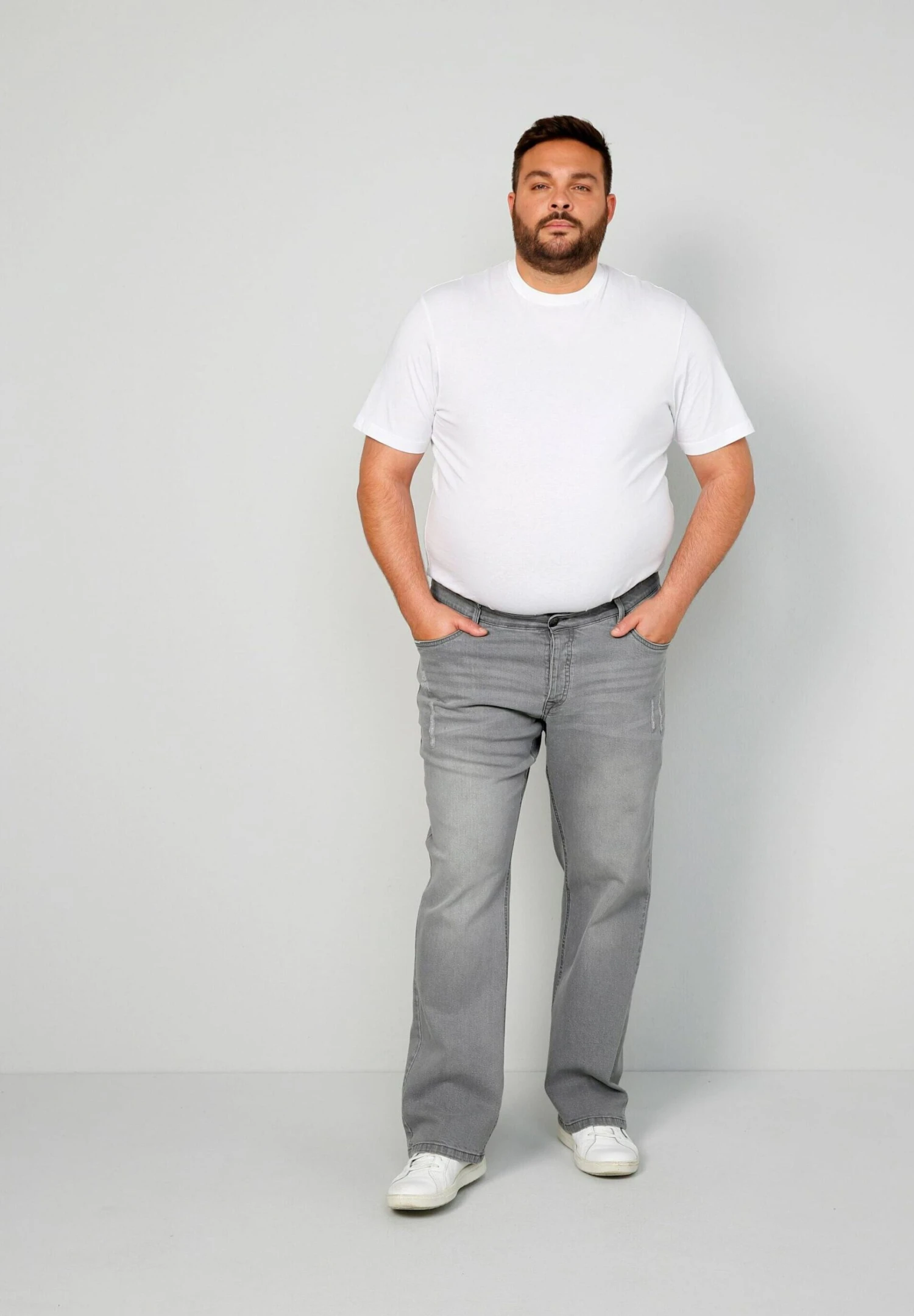 Straight Leg Jeans - Grey 4 Straight Leg Jeans - Grey - Afbeelding 2