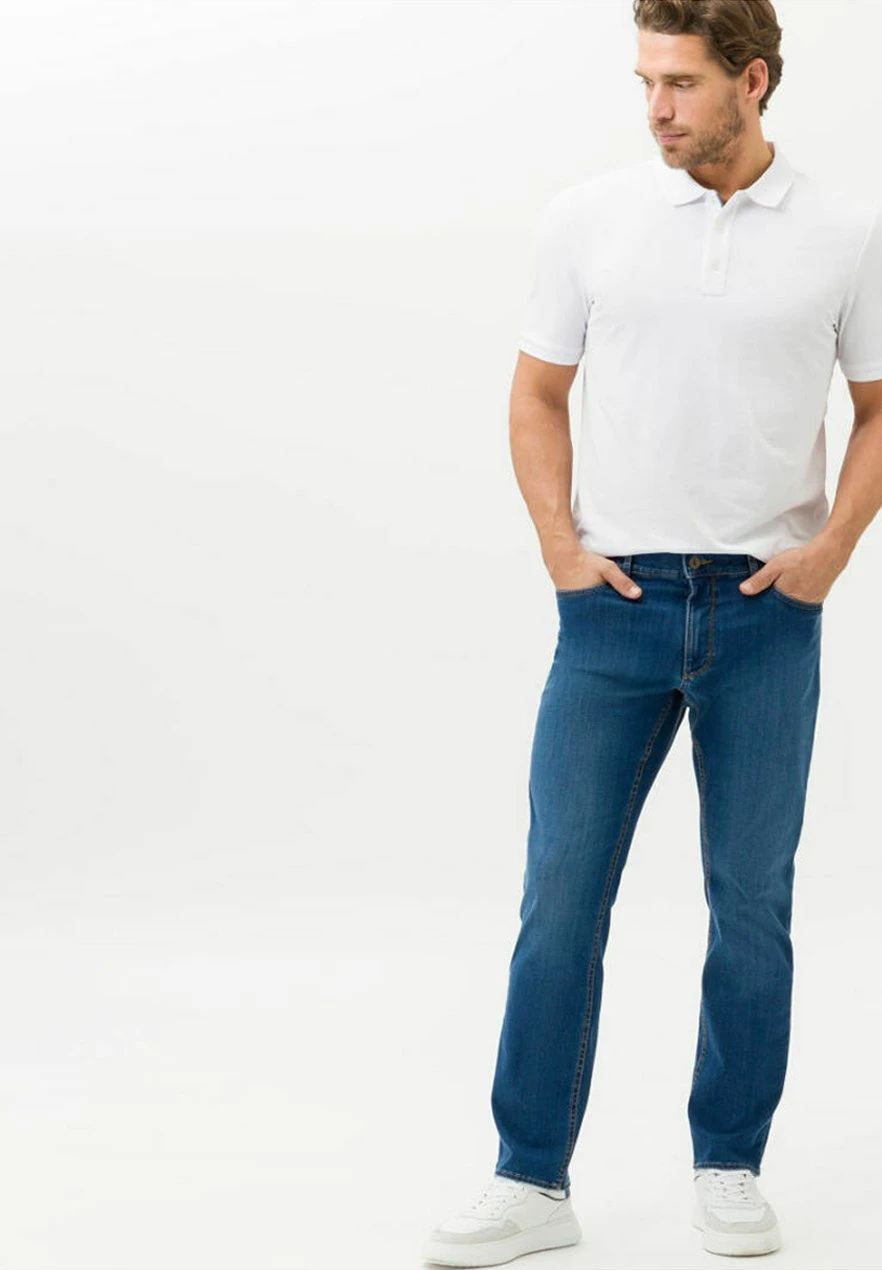 BRAX Style Cooper - Straight Leg Jeans - Mid Blue Used 4 BRAX Style Cooper - Straight Leg Jeans - Mid Blue Used - Afbeelding 2