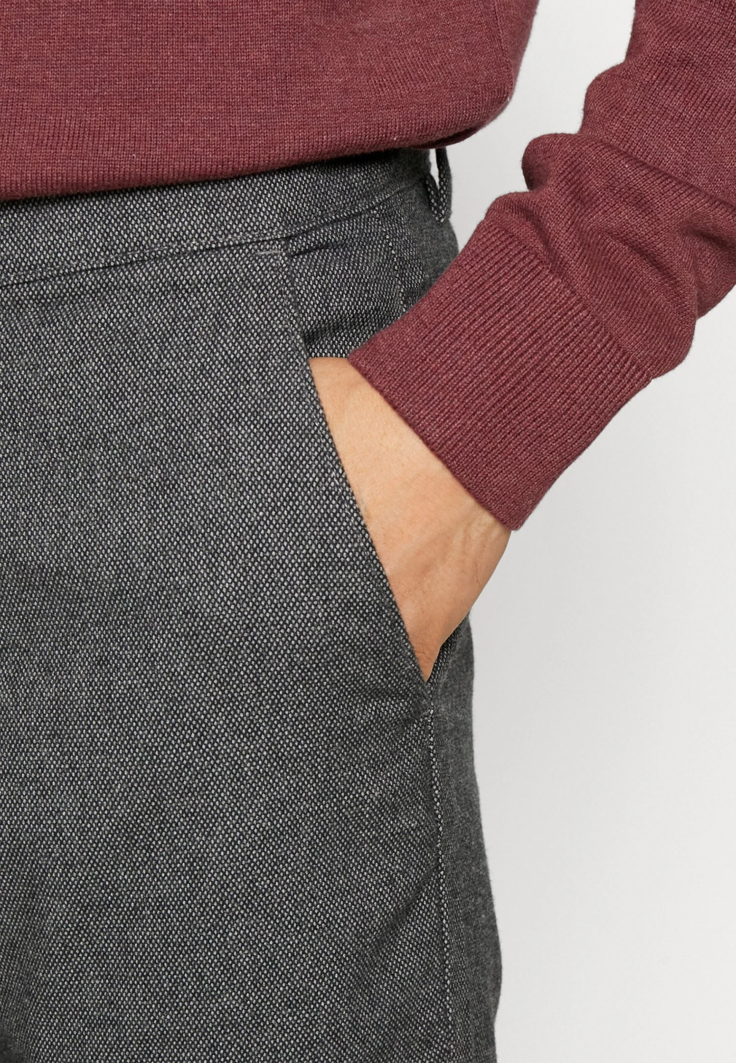 Selected Homme Slhslimtape Miles Brushed Pants - Broek - Dark Grey 7 Selected Homme Slhslimtape Miles Brushed Pants - Broek - Dark Grey - Afbeelding 5