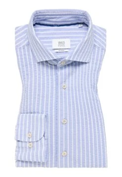 Eterna Seersucker Slim Fit - Overhemd - Hellblau -Jack and Jones Verkoopwinkel b798d8daf17743d3a3ad7429aa462a58