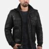 Solid Sdcamash - Leren Jas - Black 2 Solid Sdcamash - Leren Jas - Black -Jack and Jones Verkoopwinkel b810c768b03d4085972391edca85ebd3