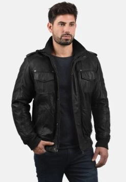 Solid Sdcamash - Leren Jas - Black