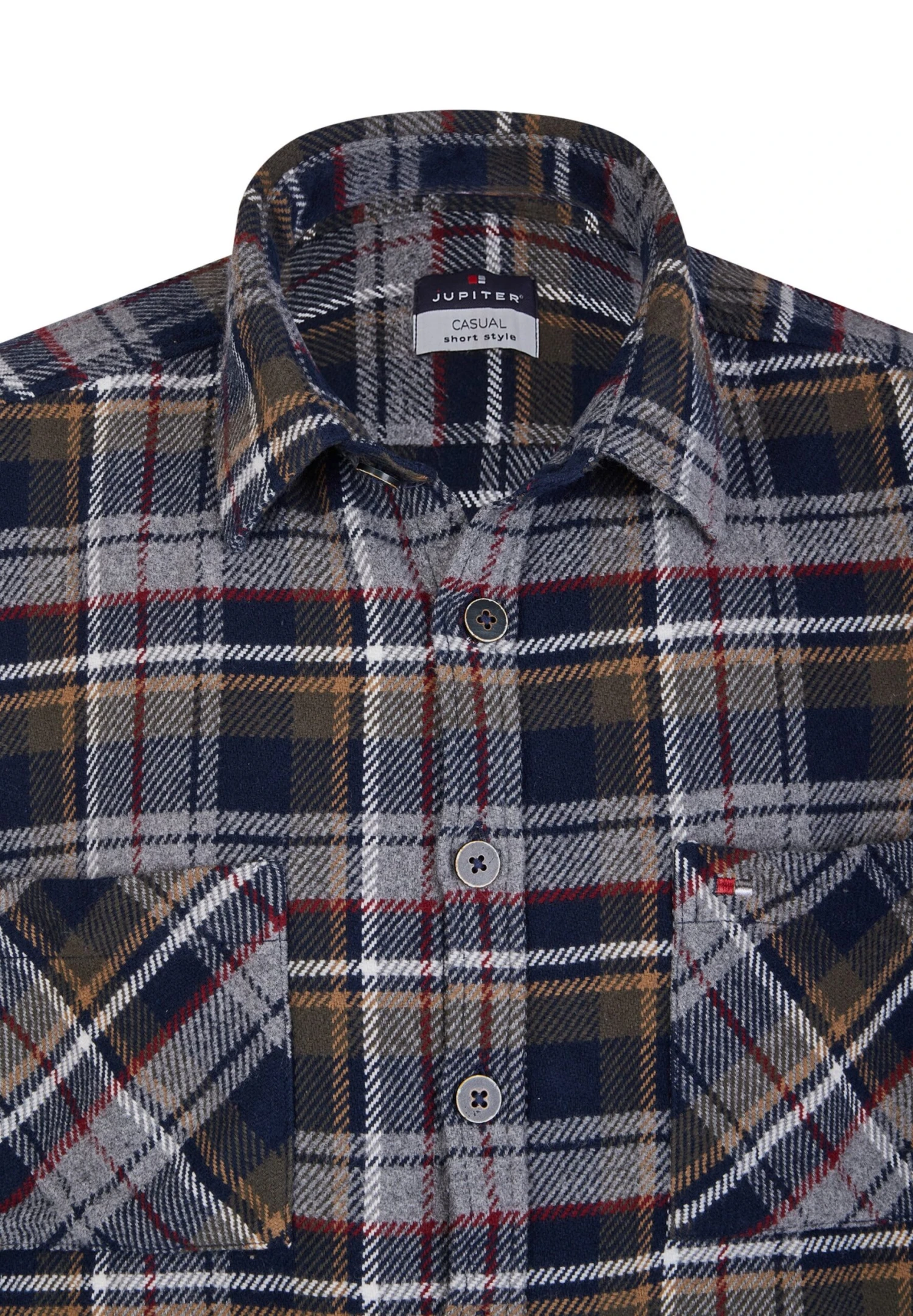 Jupiter Langarm - Overhemd - Dunkelblau 5 Jupiter Langarm - Overhemd - Dunkelblau - Afbeelding 3